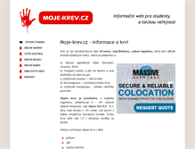 Tablet Screenshot of moje-krev.cz